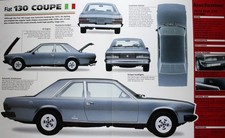 Fiat 130 Car Picture Brochure