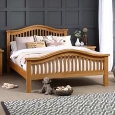 Solid oak bed arch rail - arch,