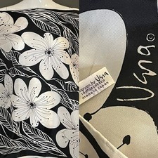 Vintage vera scarf - vintage, black