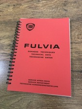 Lancia Fulvia technical data manual coupe saloon HF sport multilingual