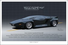 Vector W8 Automotive Art Print