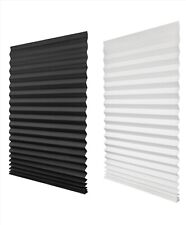 Temporary Pop Up Pleated Blinds - Black/White - Pack Of 6