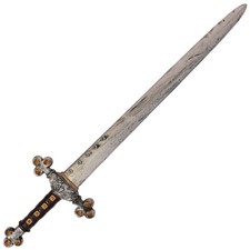 SILVER 28" SWORD GLADIATOR KNIGHTS TOY MEDIEVAL WARRIOR ACCESSORY FANCY DRESS 