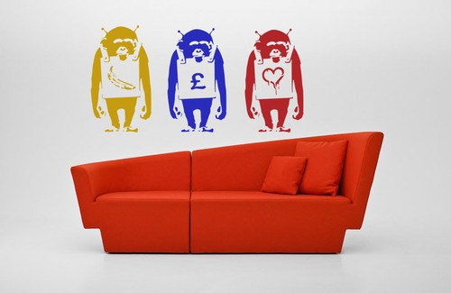 Banksy sandwich board monkey - sandwich,