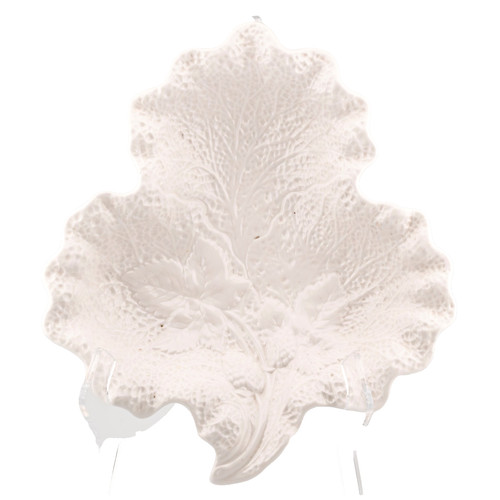 England creamware plate - england, leafy