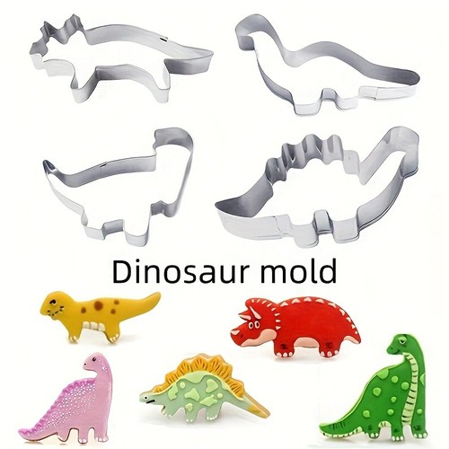 4pcs dinosaur cookie - dinosaur,