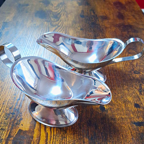 Stainless steel gravy boat - stainless,