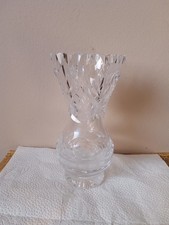 Heavy Cut Lead Crystal Vase
