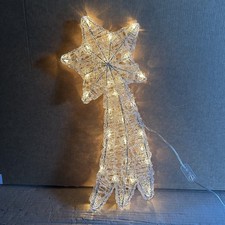 Vintage Shooting Star Light Christmas Warm White Wire Figurine 40cm Celestial
