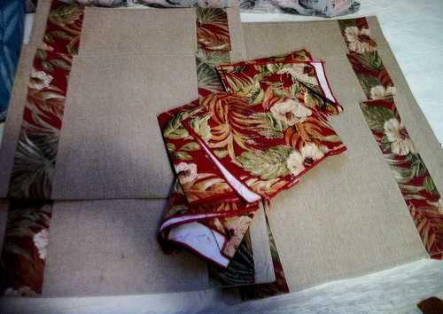 Set unused placemats with - set,