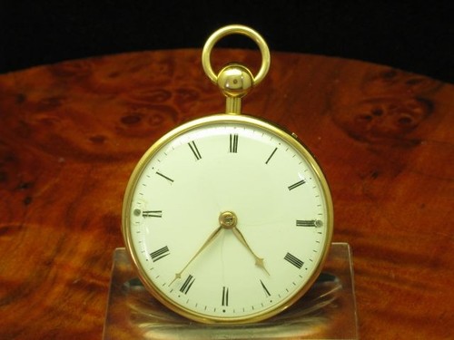 18kt 750 gold open - face, pocket