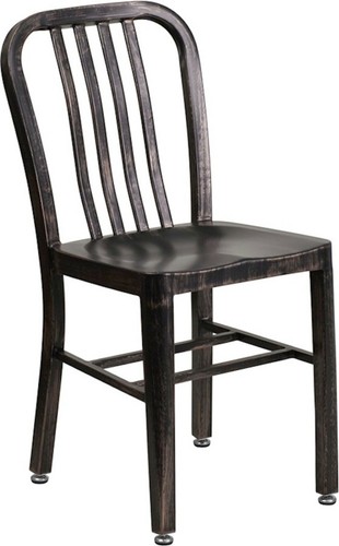Mid century black antiqued - black,