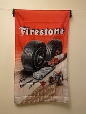 Firestone Tyre Vintage Flag Banner 90x150cm Display Sign Retro Gift UK Free P&P