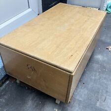 Community Playthings wheelie wheeled storage box bench with lid wooden vintage