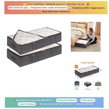 Maximize Space with 95L Under Bed Storage Containers - Grey Organizer Solution
