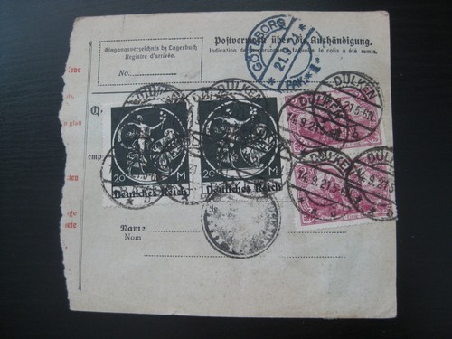 Deutsches reich 1921 parcel - deutsches,