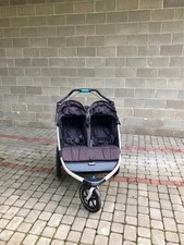 Thule Urban Glide Double 2 Seater Terrain Pushchair Jogging Buggy Black
