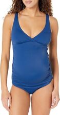 Amazon Essentials Women's V-Neck Maternity Swimsuit Swimming Costume Navy BNWT