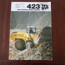 JCB 423 4WD Articulated Loader Specification Leaflet 1978