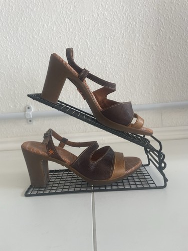 Art brown leather - leather, strappy