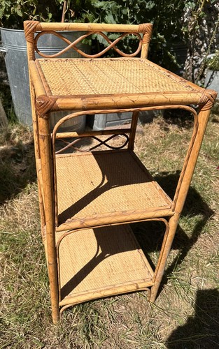 Vintage cane bamboo rattan - cane,
