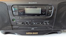Sony CFD-380L • CD, Radio & Cassette-Corder Boombox Ghetto 1996 Tested See Desc