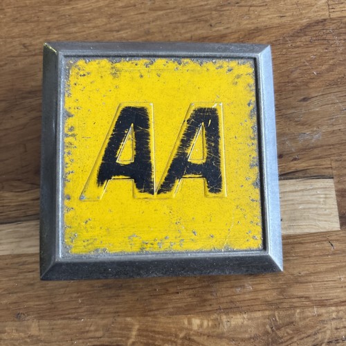Vintage chrome badge - chrome,