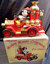 Masudaya Walt Disney's Mickey Mouse Old Timers Lever Action Fire Engine #5.