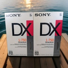 2 x Sony Betamax L-750DX New Sealed Vintage Video Cassette Tape