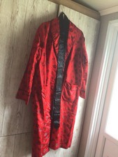 Mens Chinese Red & Black Silky