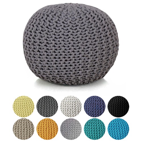 Knitted moroccan large - large, round