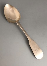 Victorian Scottish Silver Dessert Spoon Mackay & Chisholm Edinburgh 1850 BZX