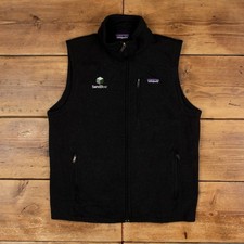 Patagonia Fleece Vest Jacket L Mens 00s Black Outdoor Casual Better Sweater
