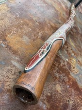 Painted Termite Bored Eucalyptus  Didgeridoo in Key of C#_Fab