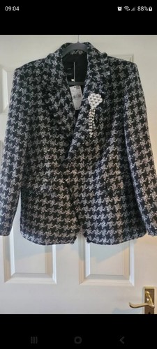 Mango mng houndstooth blazer - mango,