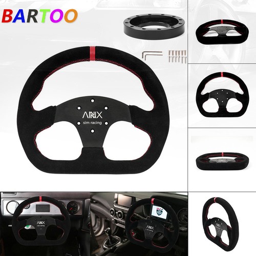 Suede steering wheel - steering,