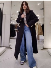 ZARA NEW WOMAN LONG WOOL BLEND