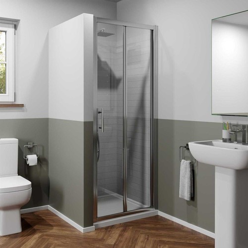 Modern bathroom fold shower - modern,