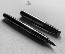 Sailor 18KWG Fine 2 Nib Black Stripe Pocket Pen Japan