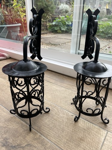 Pretty wrought iron lantern - wrought,
