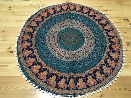 Indian boho large round - , cotton