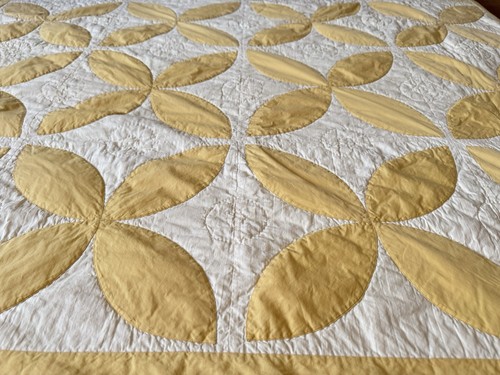 Antique quilt orange - orange, peel