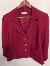 Kaliko Women's Size 14 Fuschia Pink Jacket In Very Good Condition