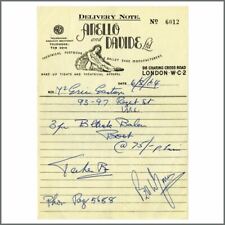 Bill Wyman Signed 64 Anello & Davide Ltd. Delivery Note Bill Wyman Archive (UK)