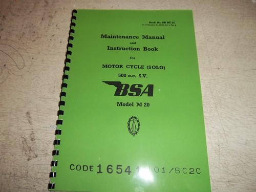 Bsa m20 1939 - m20, wd