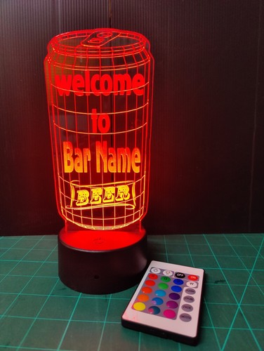 Light welcome bar - light, sign