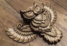 Wooden Owl, Beautiful 3D Multilayered Wall Art / Fireplace Mantelpiece Guard :-)