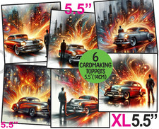 6 XL Card Toppers 5.5" Classic