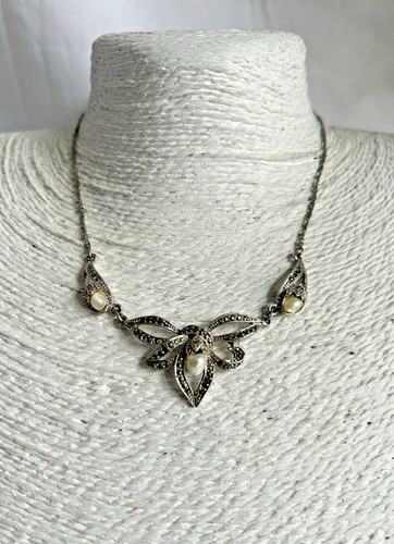 Vintage marcasite freshwater - marcasite,