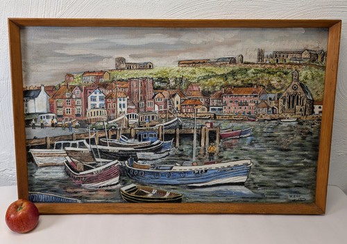 Original oil painting whitby - original,